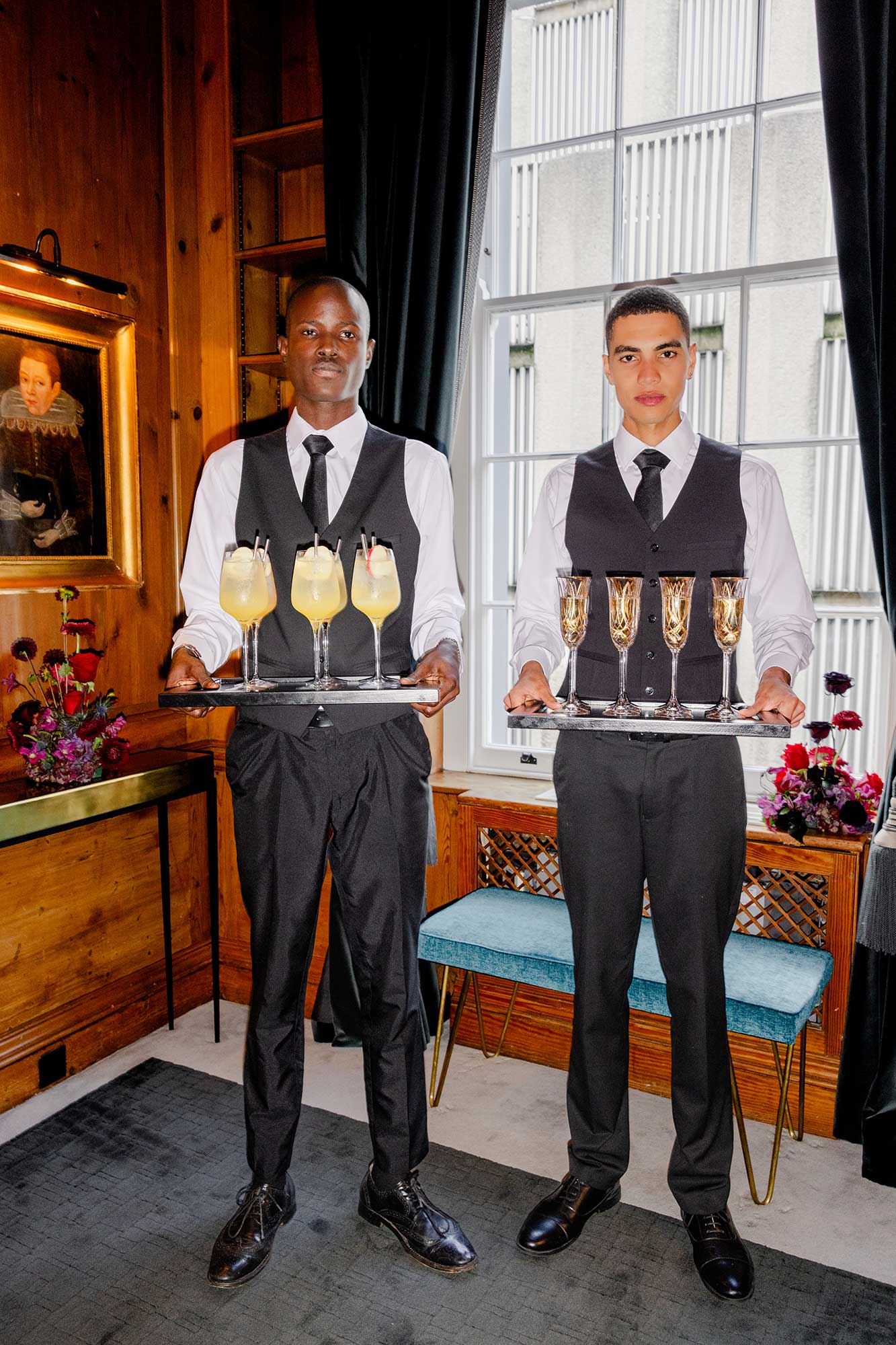 Champagne and canapes event at No. 30 Knightsbridge