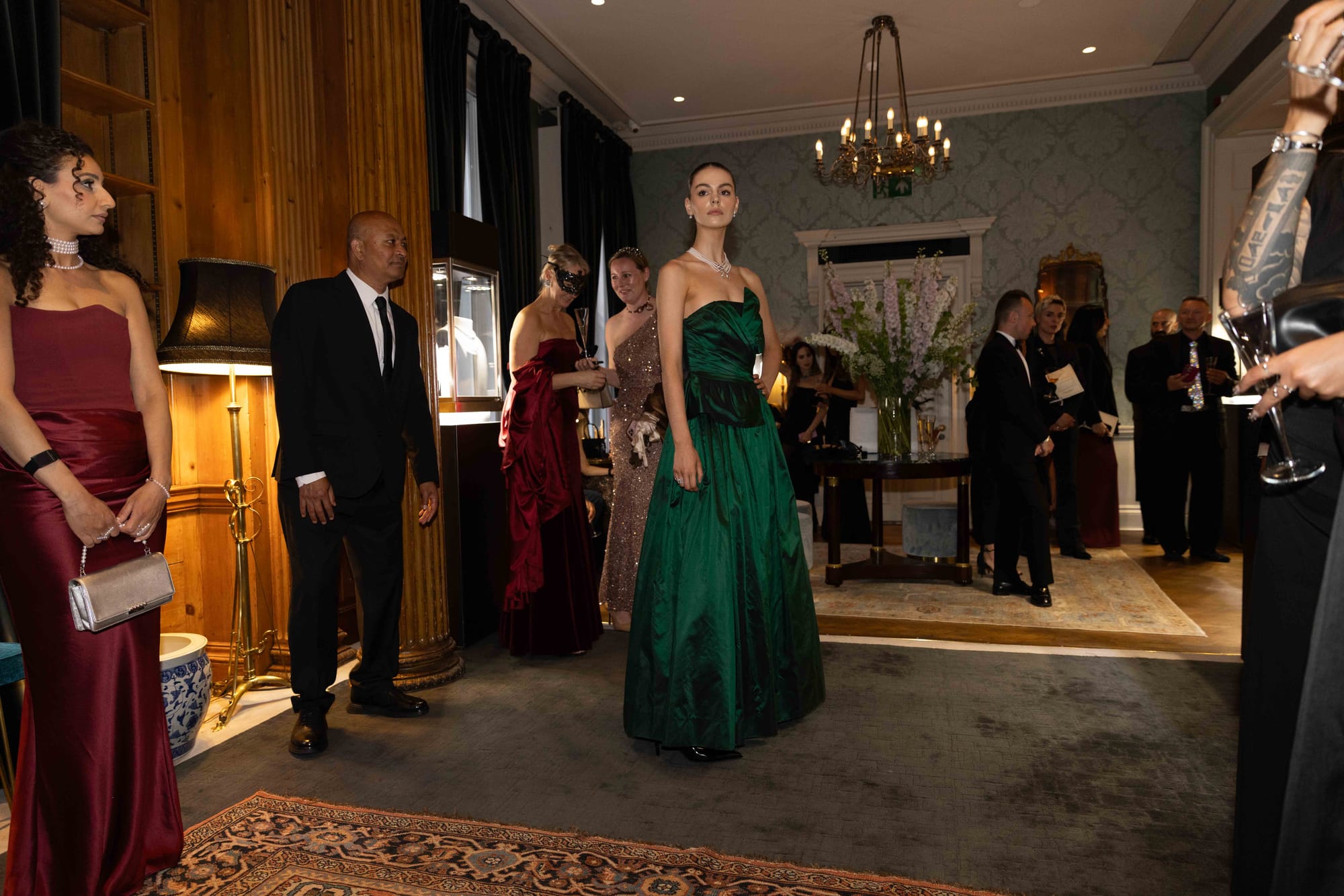 Guests attending a product launch event at No. 30 Knightsbridge
