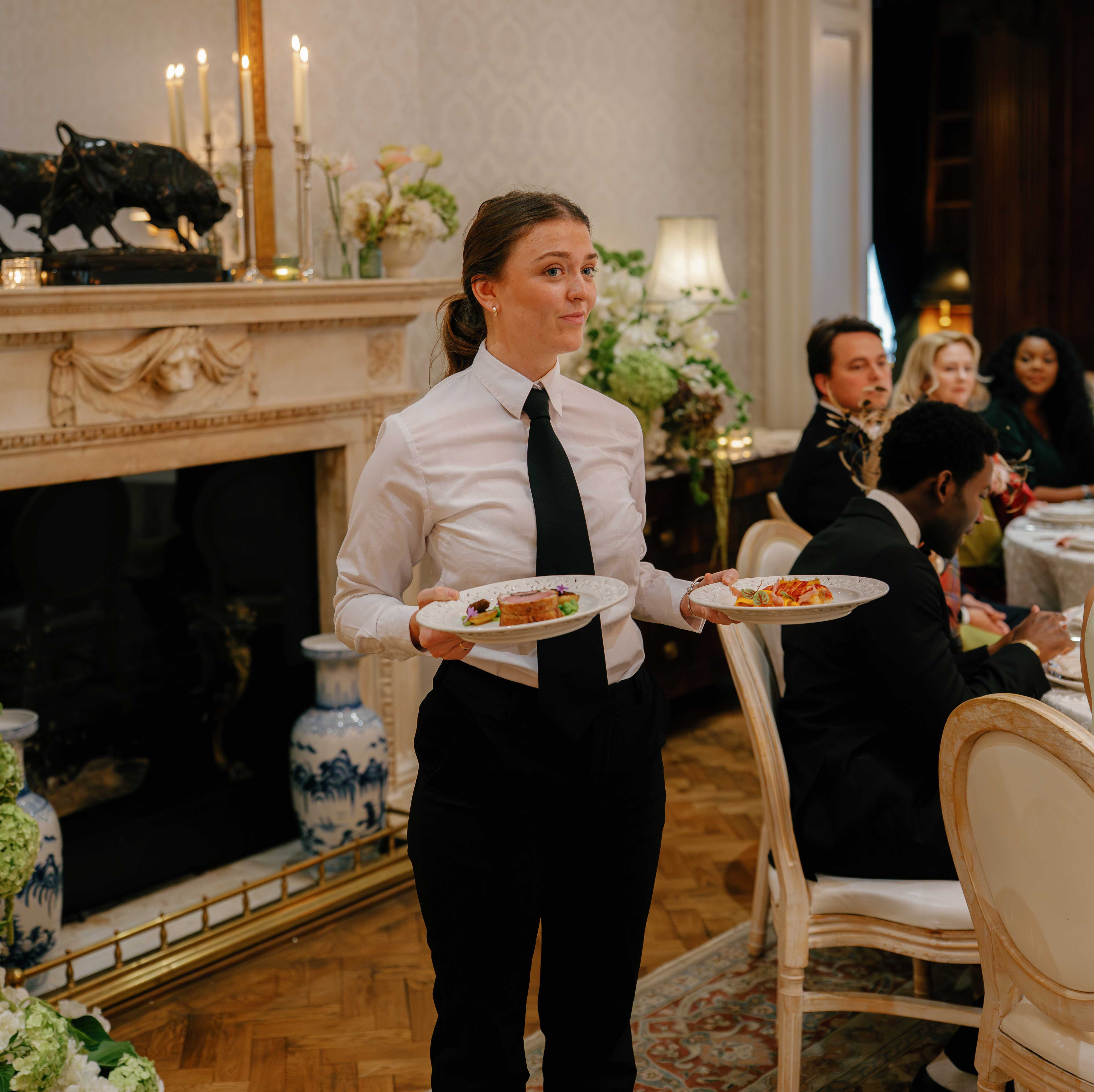 Catering presentation at No. 30 Knightsbridge
